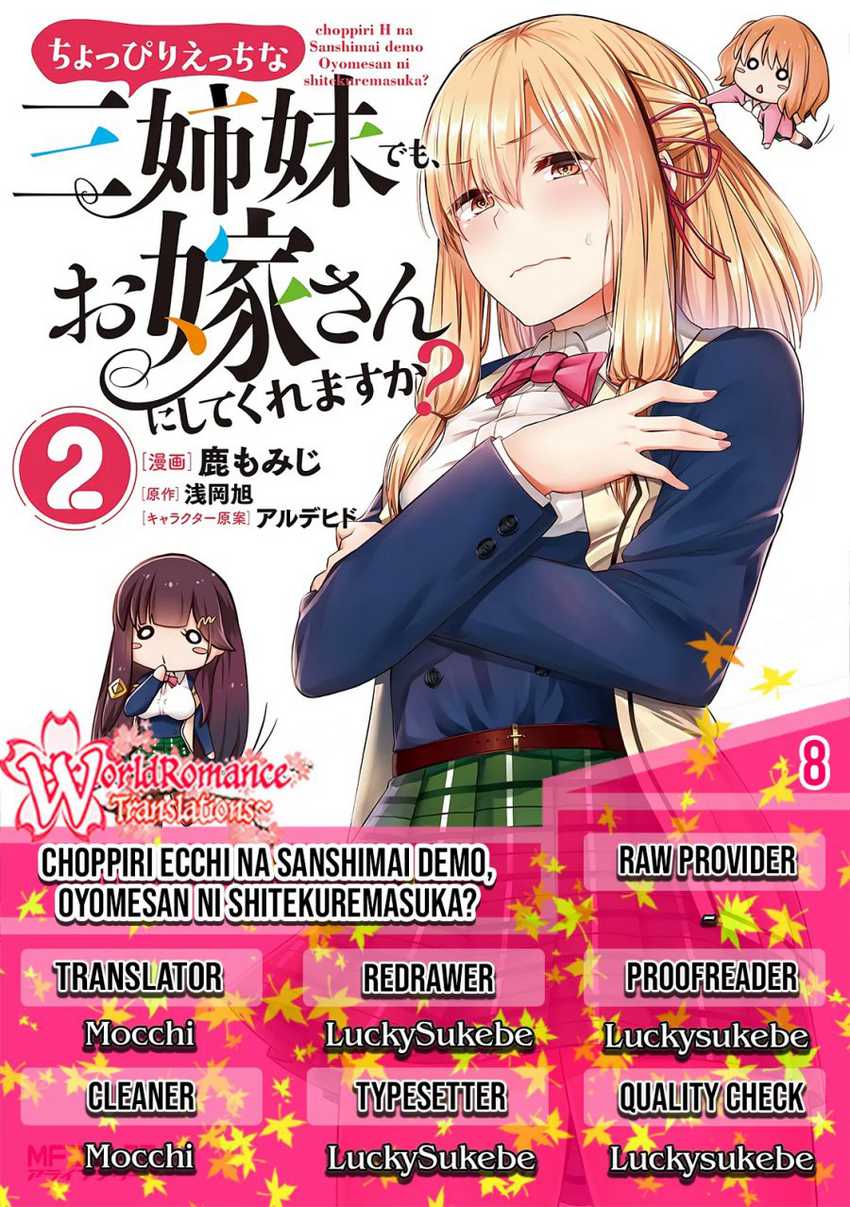 Choppiri Ecchi na Sanshimai demo, Oyomesan ni Shitekuremasuka? Chapter 08 page 0