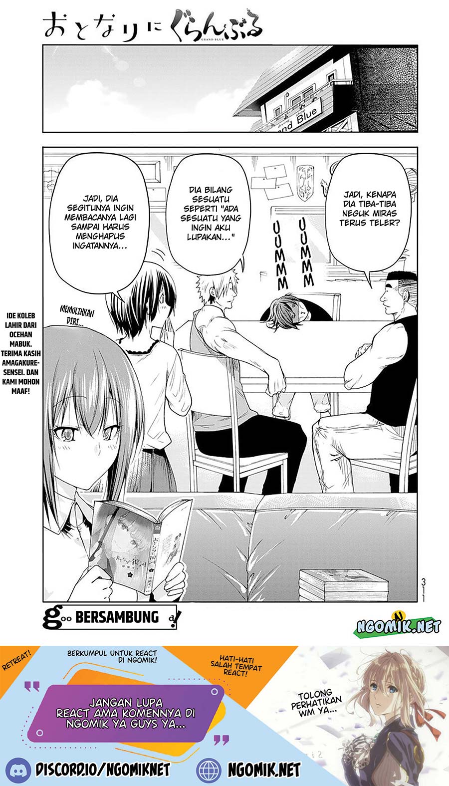 Grand Blue chapter 83.5 halaman 38