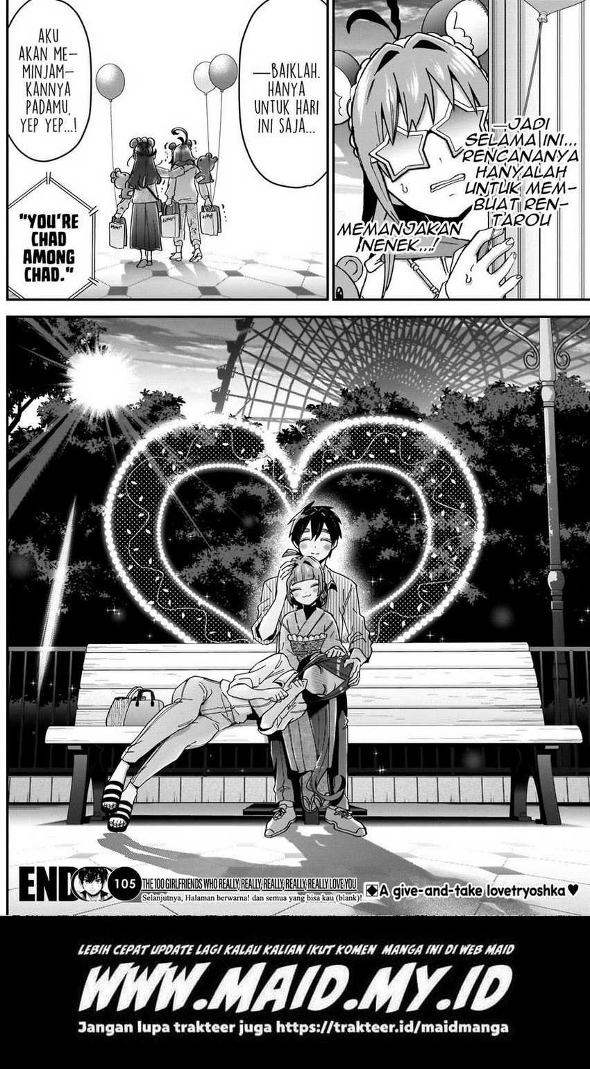Kimi no Koto ga Dai Dai Dai Dai Daisuki na 100-ri no Kanojo chapter 105 halaman 22