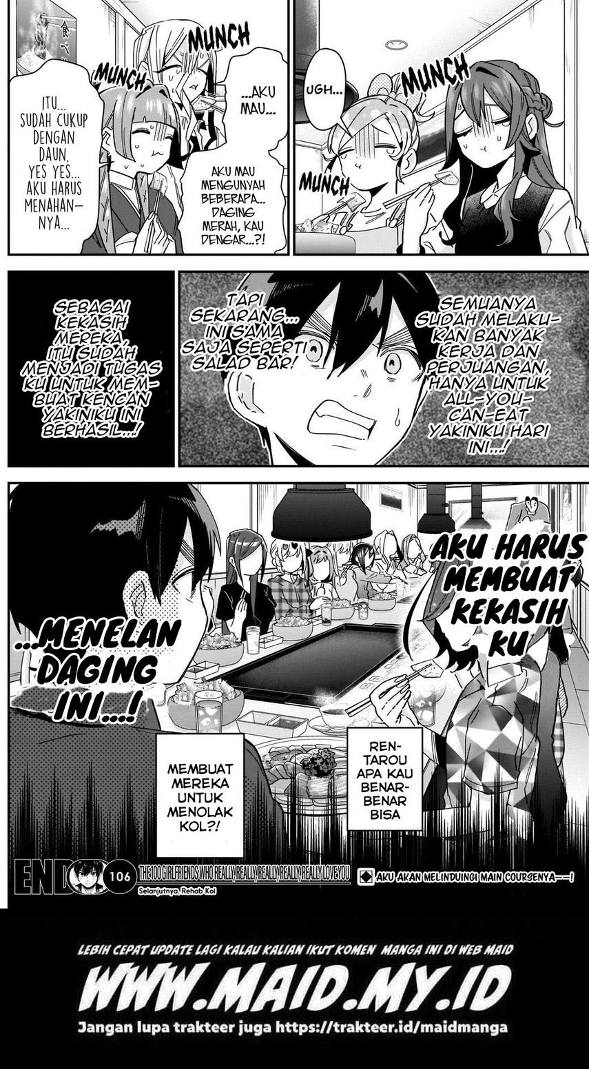 Kimi no Koto ga Dai Dai Dai Dai Daisuki na 100-ri no Kanojo chapter 106 halaman 22