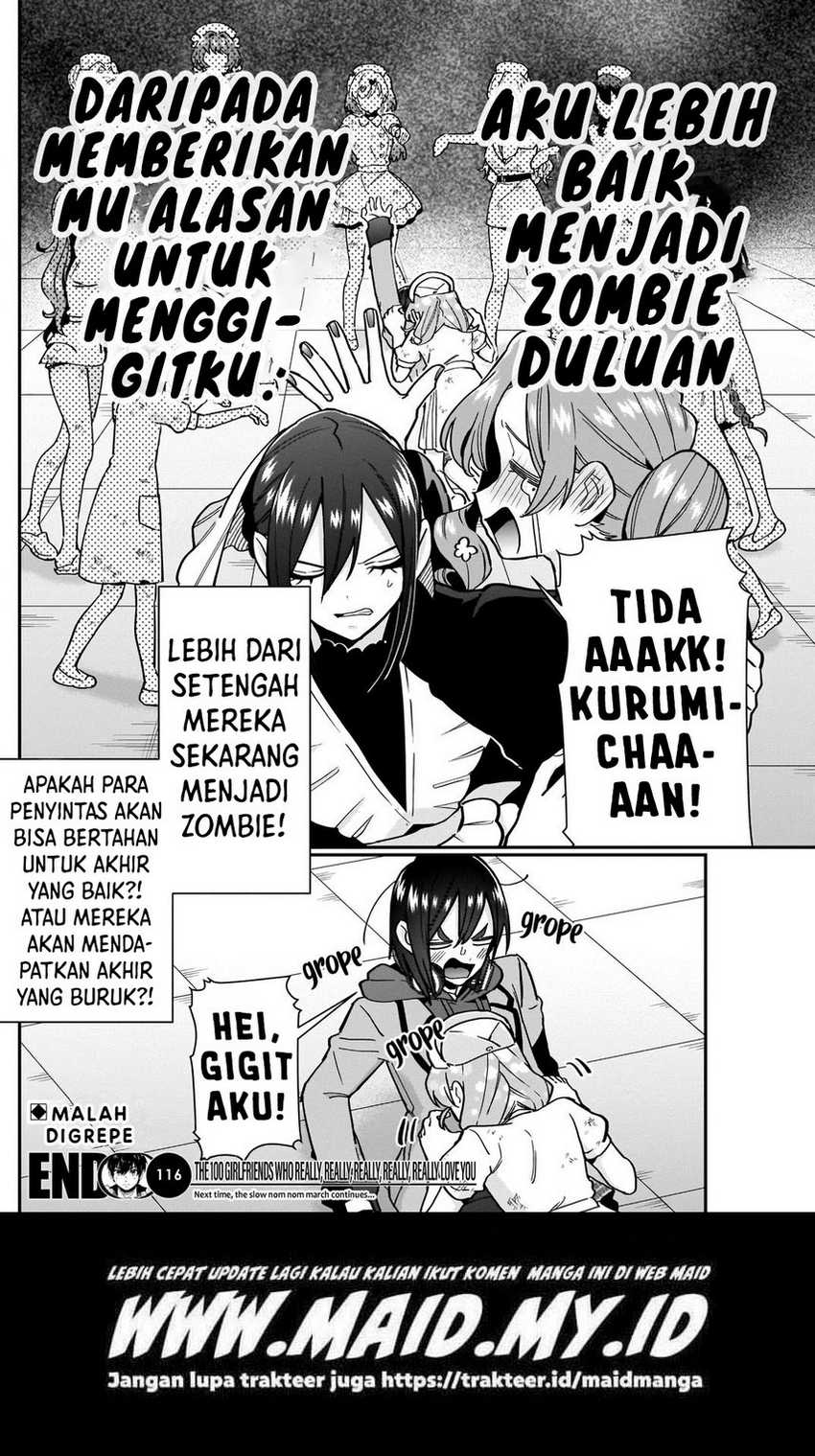 Kimi no Koto ga Dai Dai Dai Dai Daisuki na 100-ri no Kanojo chapter 116 halaman 22