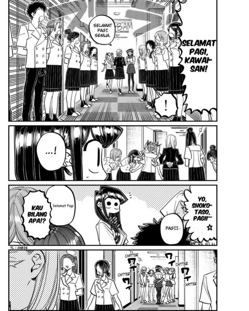 Komi-san wa Komyushou Desu chapter 384 halaman 4